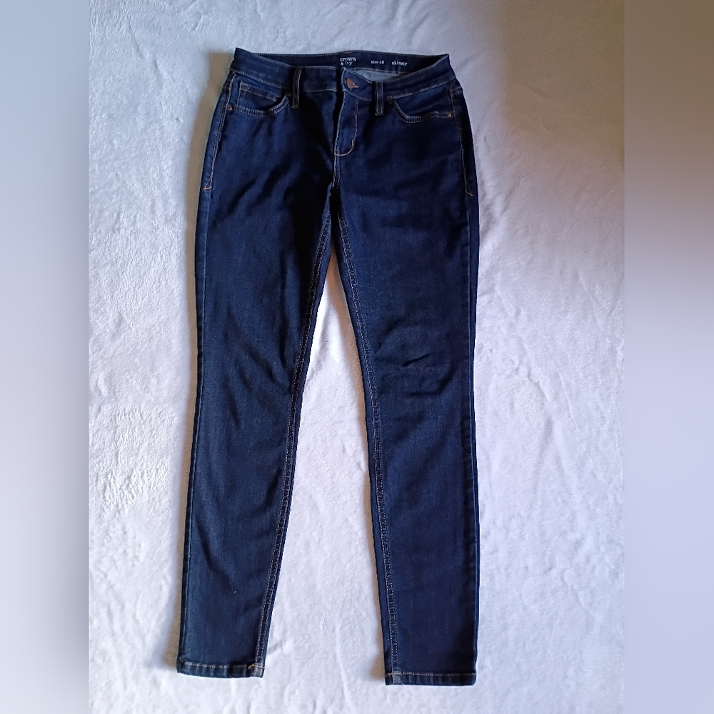 Crown & Ivy Dark Blue Skinny Jeans Size 4 Regular